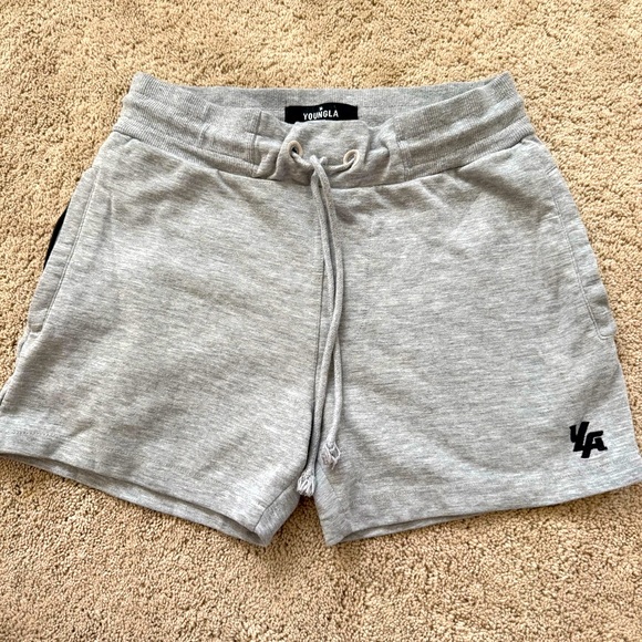 YoungLA Heather Gray Shorts L - Picture 1 of 5